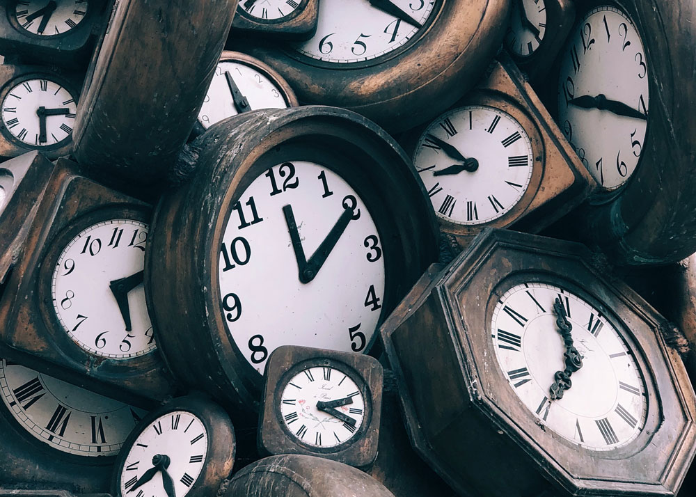 Relojes que representan En busca del tiempo perdido de Marcel Proust