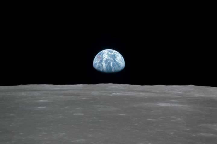 Foto de la tierra desde la luna