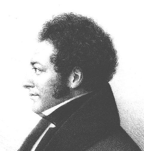 Retrato blanco y negro de Eduard Gans
