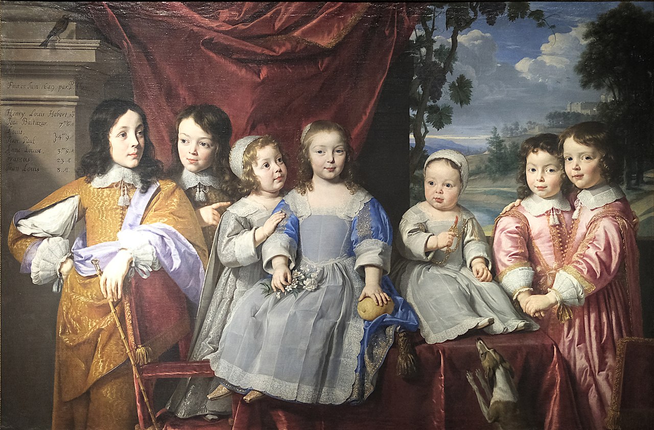 Pintura Les enfants Habert de Montmort
