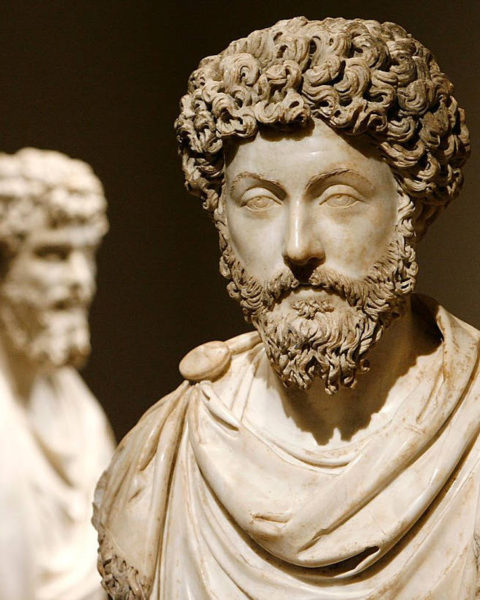 Estoicismo y Nietzsche. Busto del Emperador Marco Aurelio