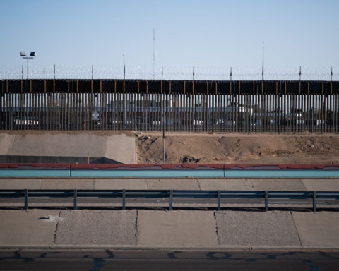Muro fronterizo entre Estados Unidos y México en El Paso, Texas