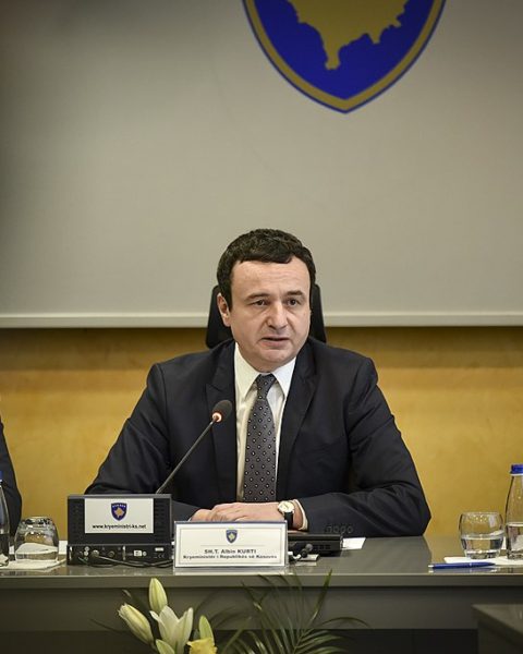 PM Albin Kurti durante la primera reunión del Gobierno de Kosovo. 4 de febrero de 2020