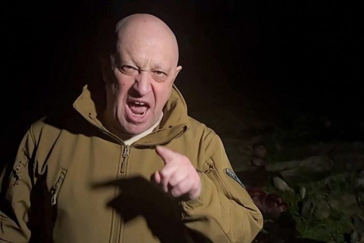 Yevgueni Víktorovich Prigozhin, líder del grupo Wagner, en un video mensaje.