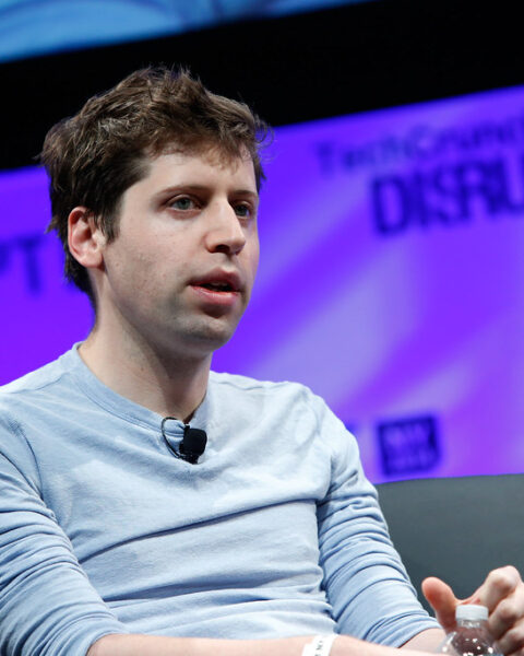 Sam Altman habla en TechCrunch Disrupt NY 2014. Foto de Brian Ach para TechCrunch