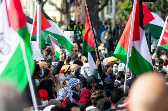 Protesta pro Palestina