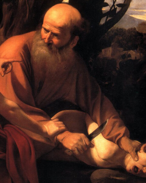 El sacrificio de Isaac, por Caravaggio