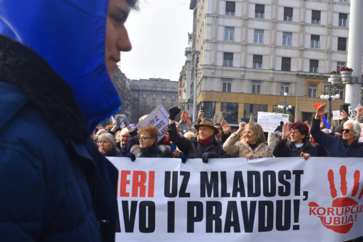 Protesta en Belgrado