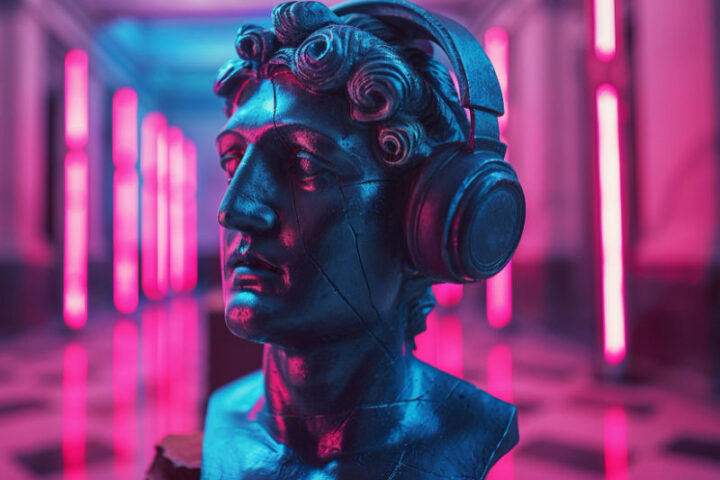 Hombre de mármol y música electrónica