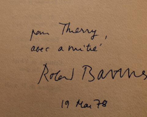 Firma de Roland Barthes