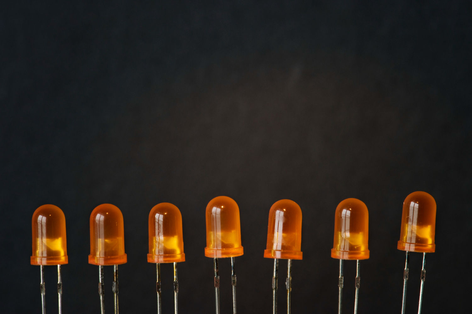 Primer plano de un diodo emisor de luz
