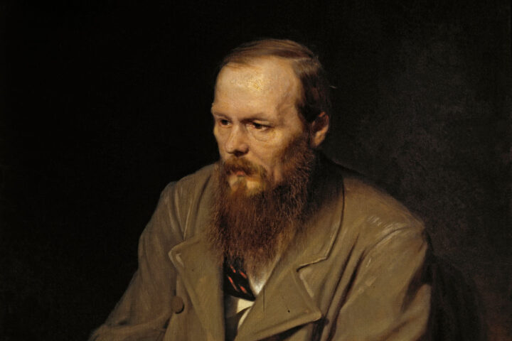 Retrato de Fiódor M. Dostoievski (1872), obra al óleo de Vasili Perov, conservada en la Galería Tretiakov de Moscú.