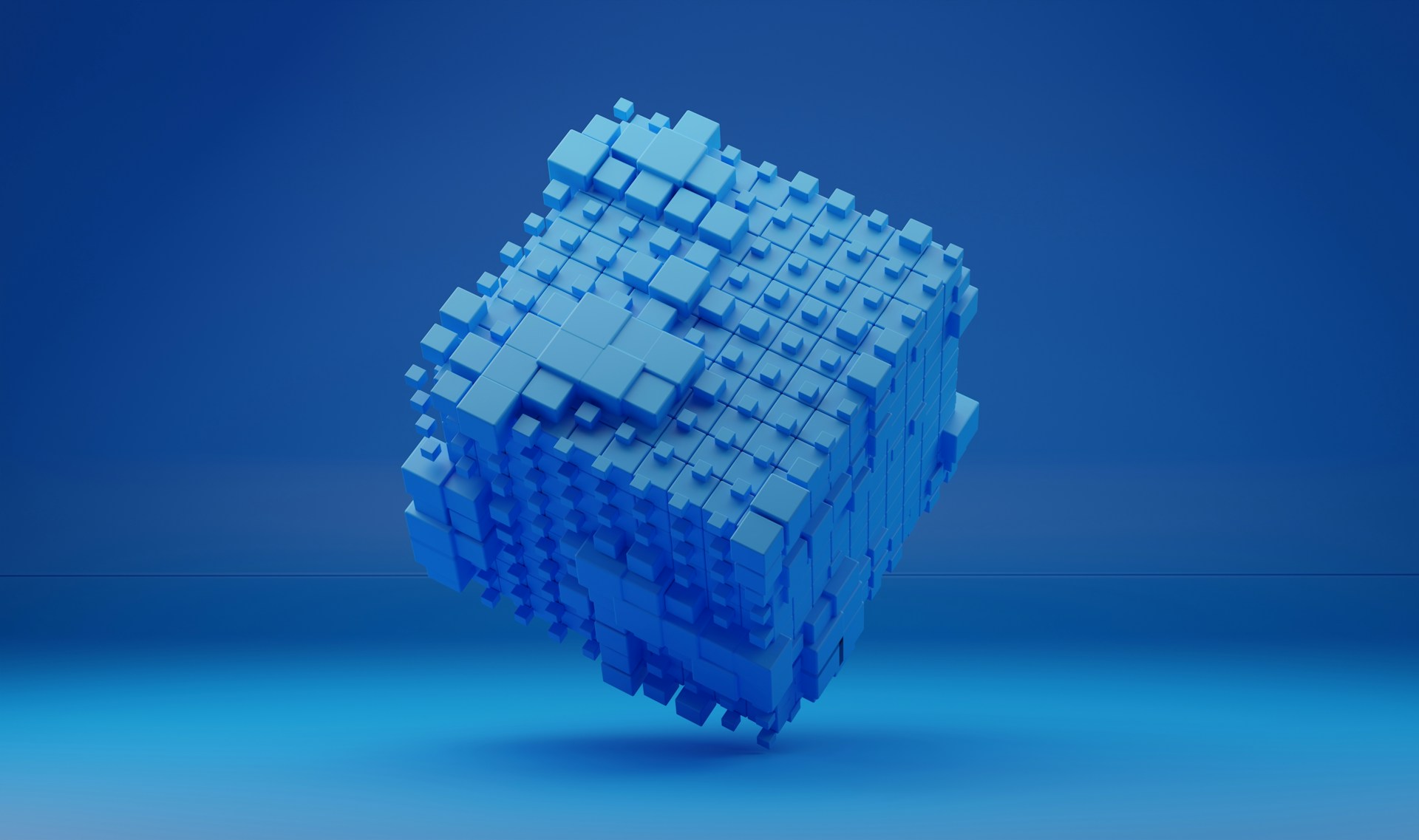 Diseño de cubo tridimensional