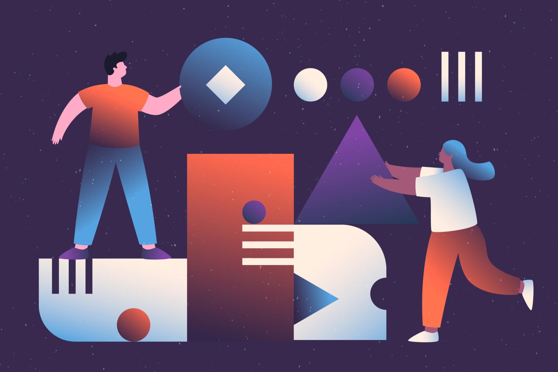 Concepto de trabajo en equipo con personas ilustradas