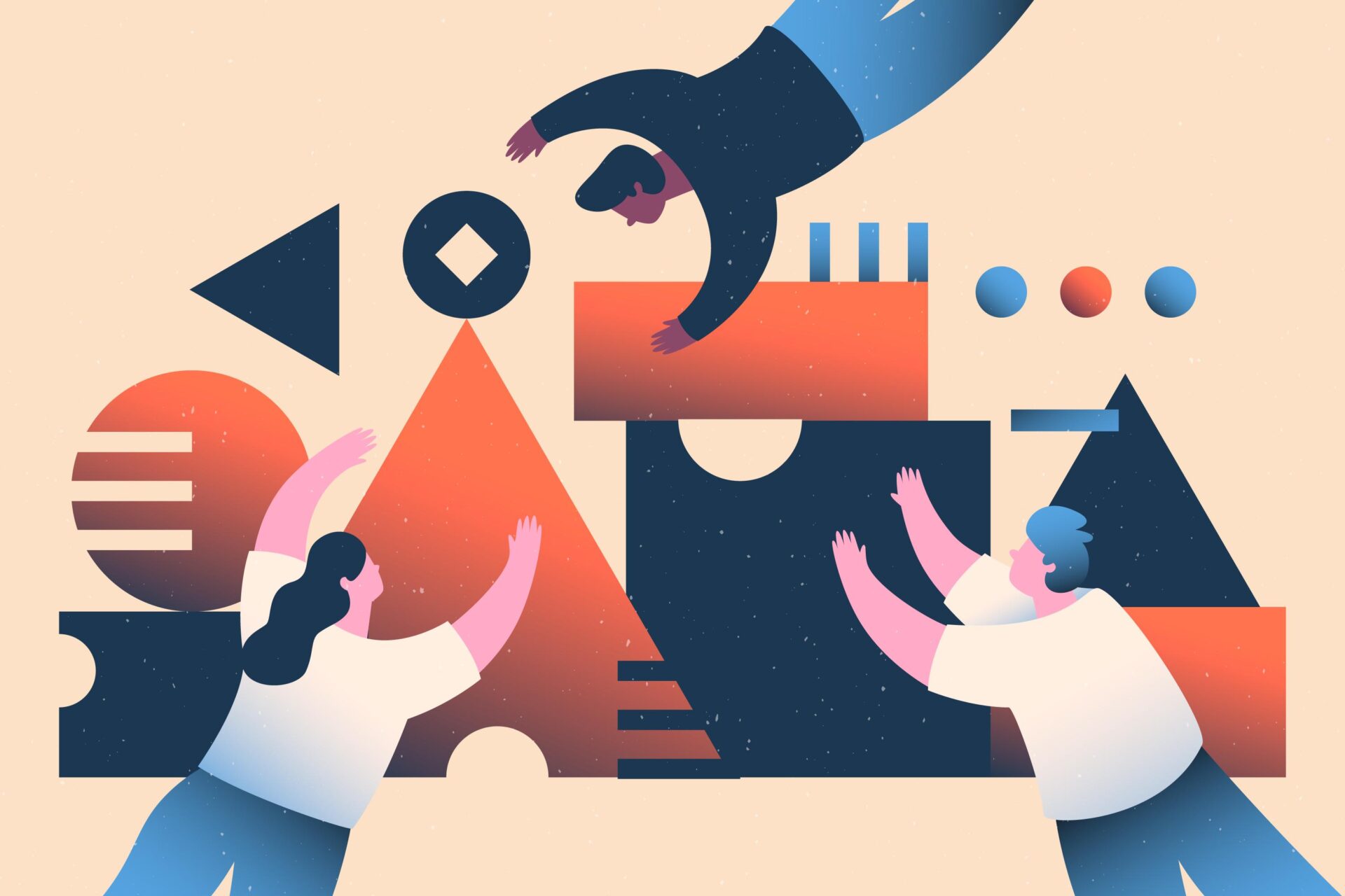 Personas trabajando juntas en el trabajo