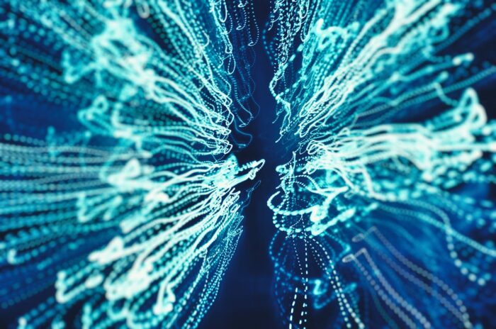 Foto que describe una formación abstracta de conexiones