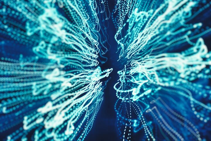 Foto que describe una formación abstracta de conexiones