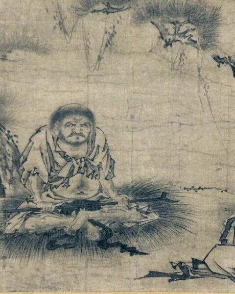 Paisaje asociado al budismo zen para representar su contraste con la metafísica occidental.