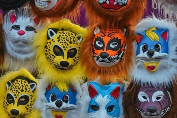 Máscaras como representación del fenómeno de los therians