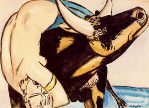 Max Beckmann, The Rape of Europa (Raub der Europa), 1933. El mito de Europa desde la tensión expresionista. Fuente: WikiArt / dominio público.