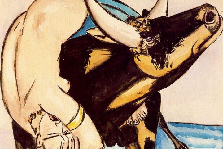 Max Beckmann, The Rape of Europa (Raub der Europa), 1933. El mito de Europa desde la tensión expresionista. Fuente: WikiArt / dominio público.